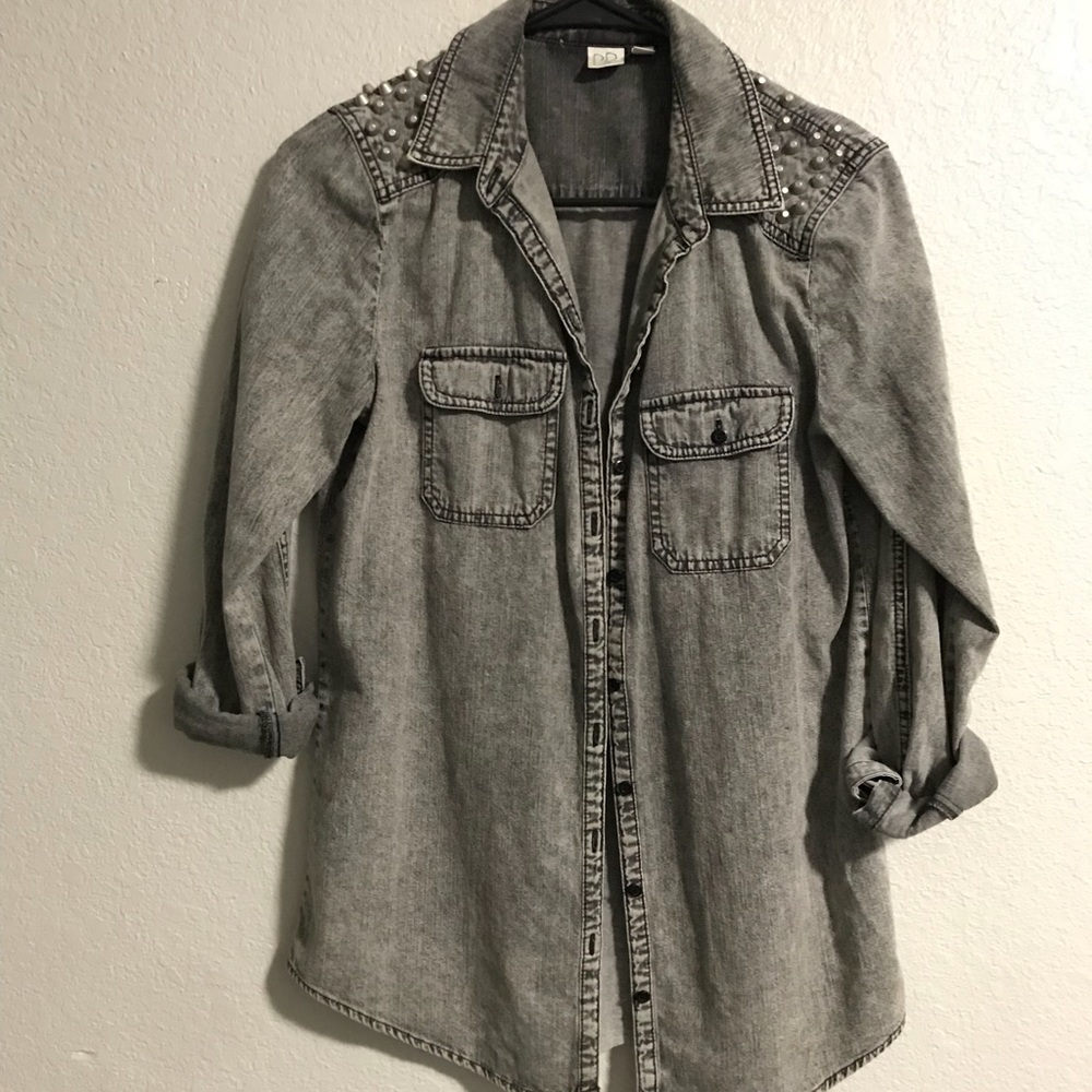 Gray Denim shirt
